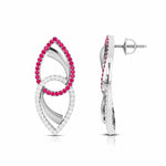 Load image into Gallery viewer, Designer Platinum Diamond Earrings for Women JL PT E NL8550
