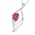 Load image into Gallery viewer, Designer Platinum Diamond Pendant for Women JL PT P NL8579   Jewelove.US
