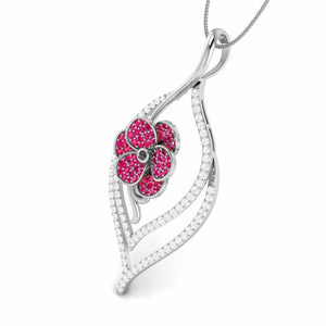Designer Platinum Diamond Pendant for Women JL PT P NL8579   Jewelove.US