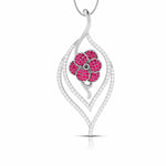 Load image into Gallery viewer, Designer Platinum Diamond Pendant for Women JL PT P NL8579  Red Jewelove.US
