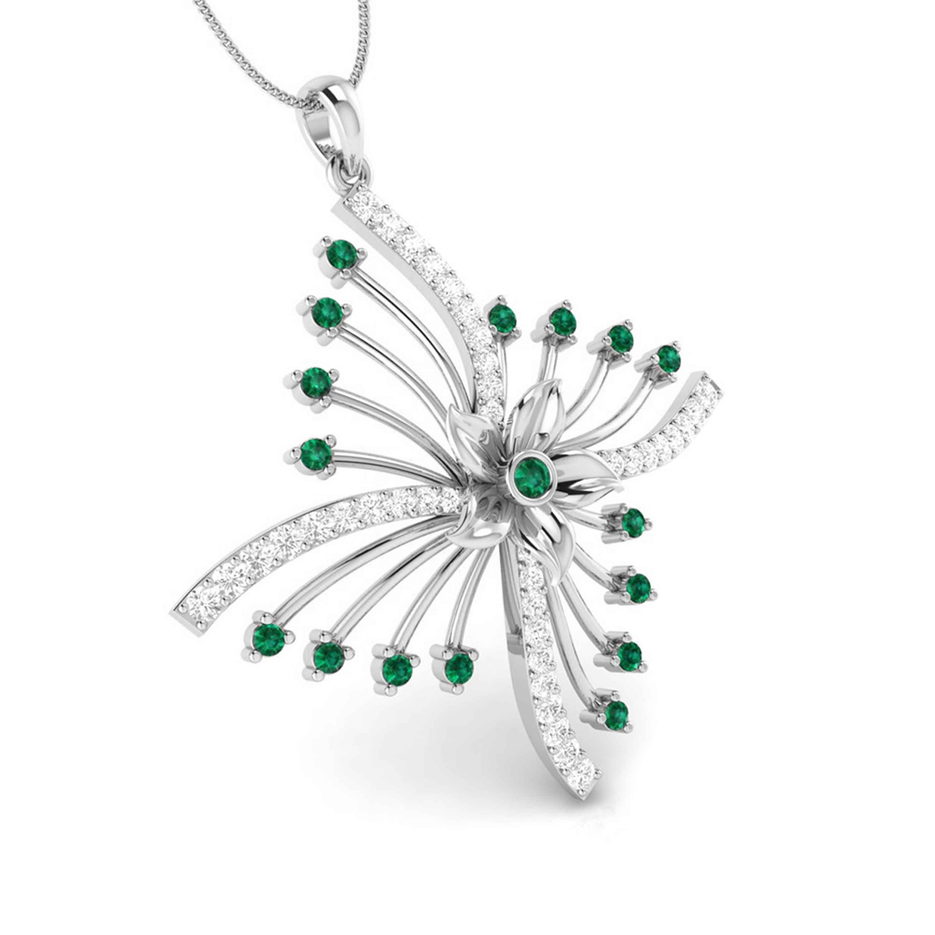Platinum with Diamond Pendant for Women JL PT P NL8581   Jewelove.US