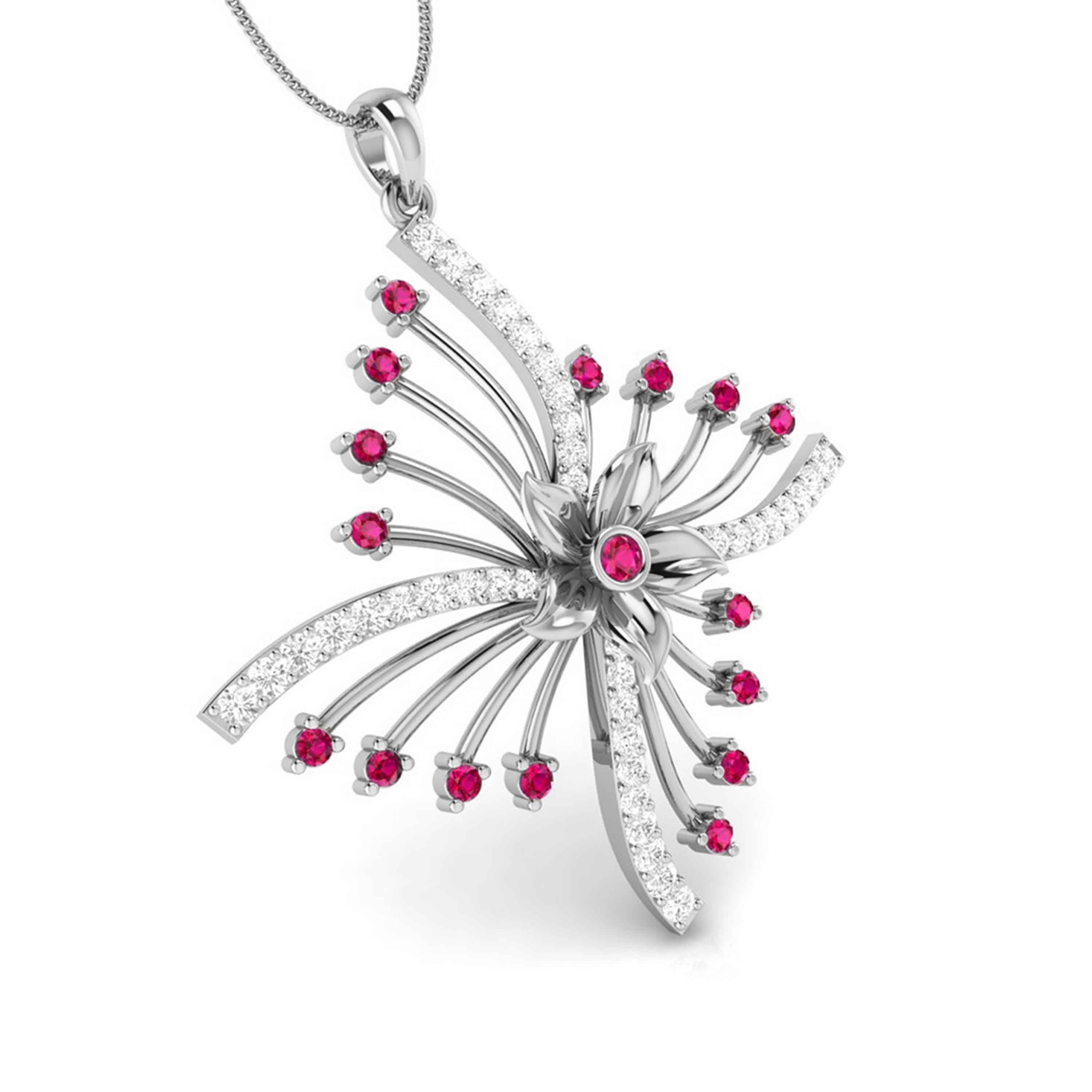 Platinum with Diamond Pendant for Women JL PT P NL8581   Jewelove.US