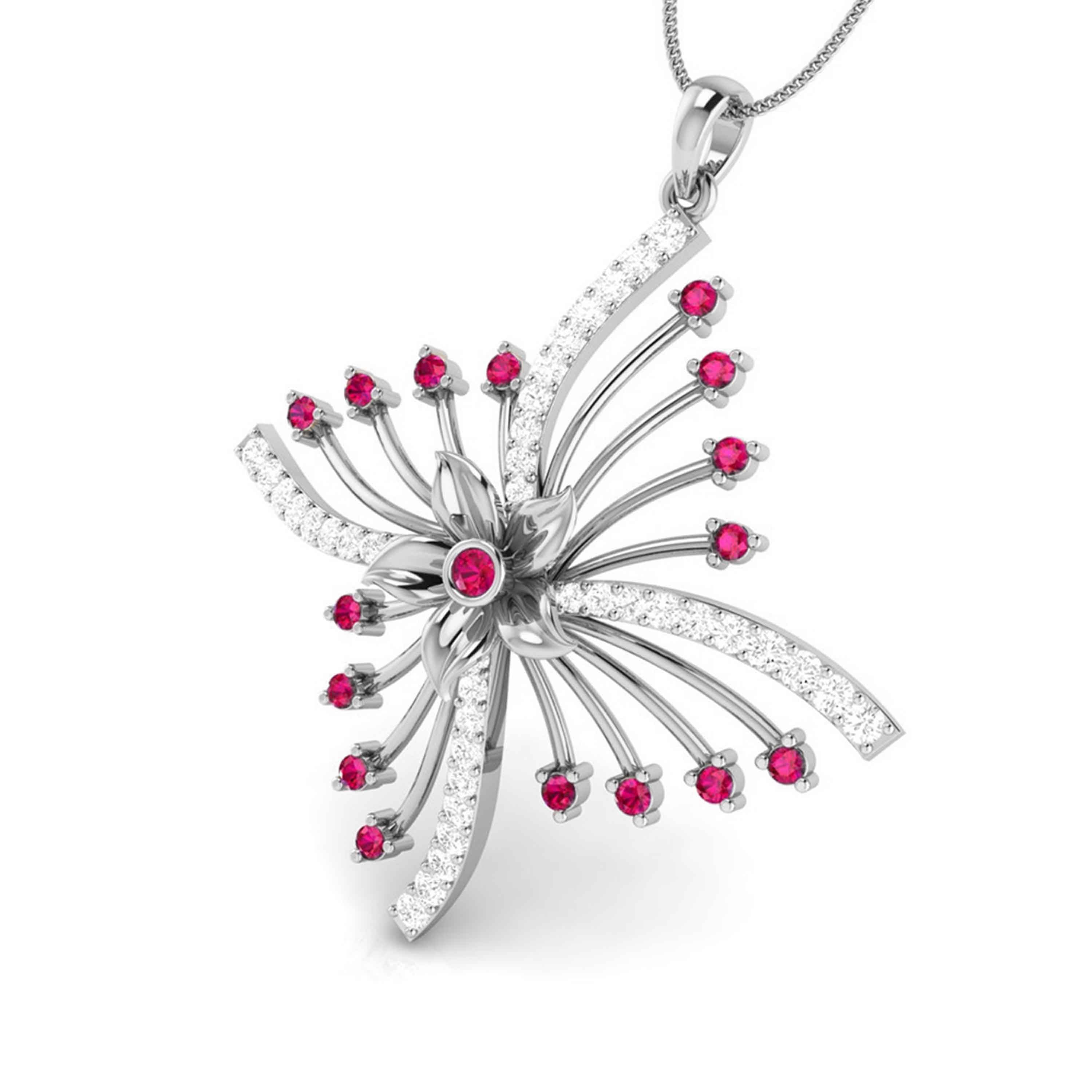 Platinum with Diamond Pendant for Women JL PT P NL8581   Jewelove.US