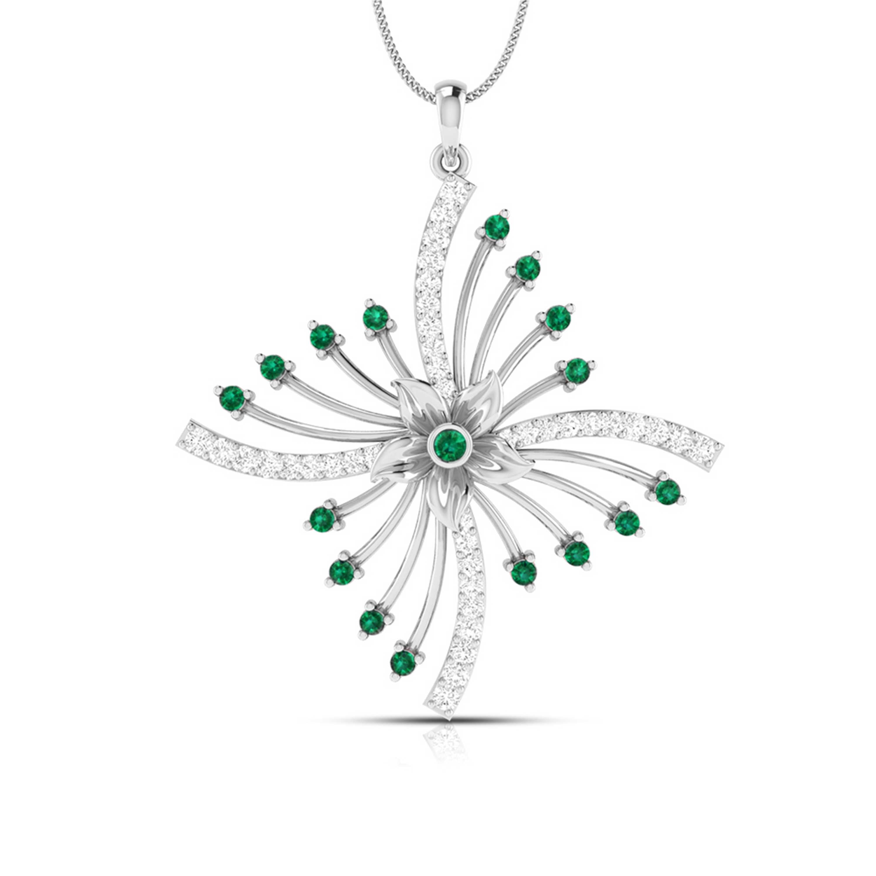 Platinum with Diamond Pendant for Women JL PT P NL8581   Jewelove.US