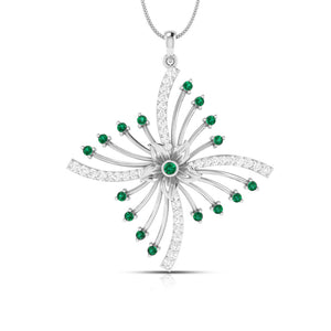 Platinum with Diamond Pendant for Women JL PT P NL8581   Jewelove.US