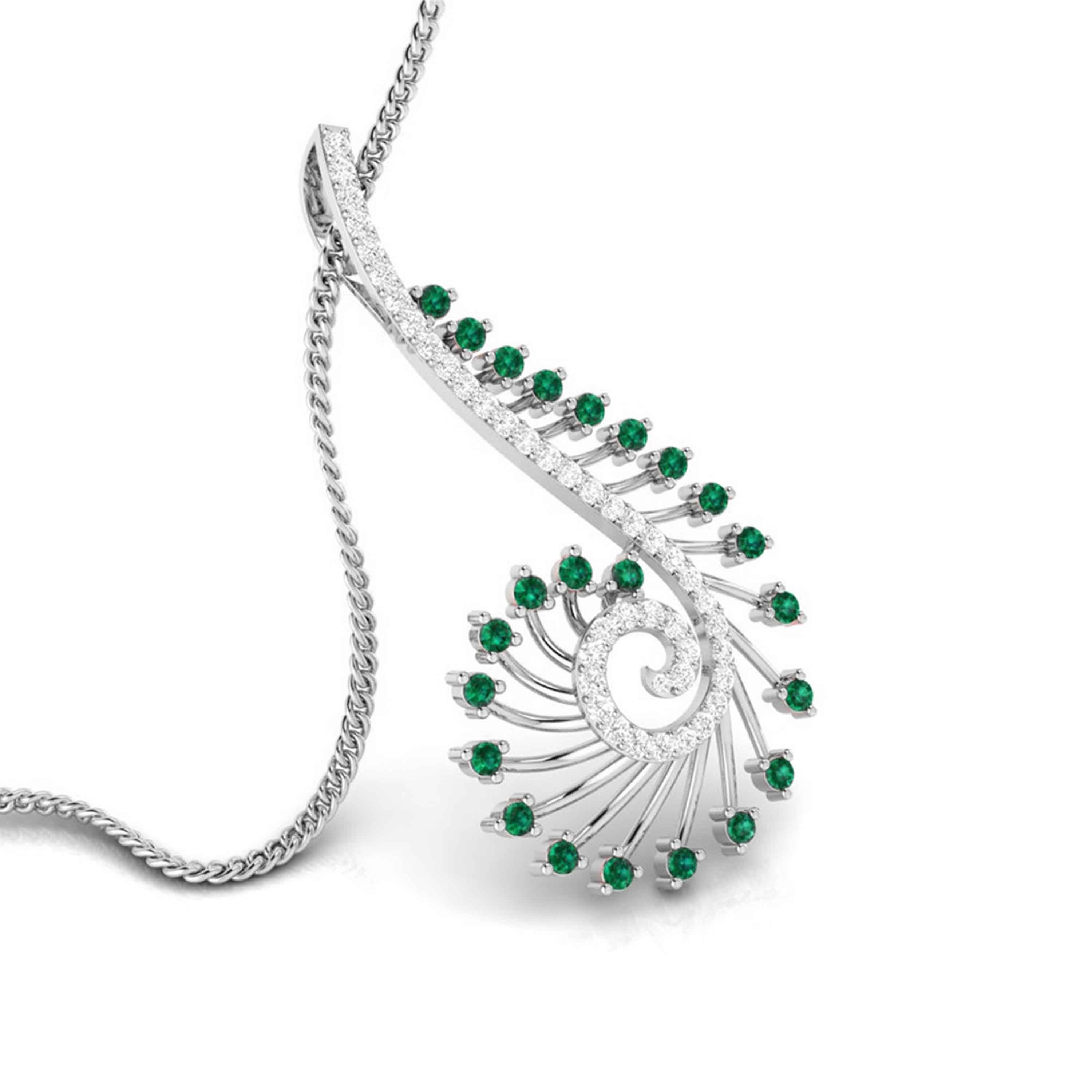 Platinum Diamond Pendant for Women JL PT P NL8585   Jewelove.US