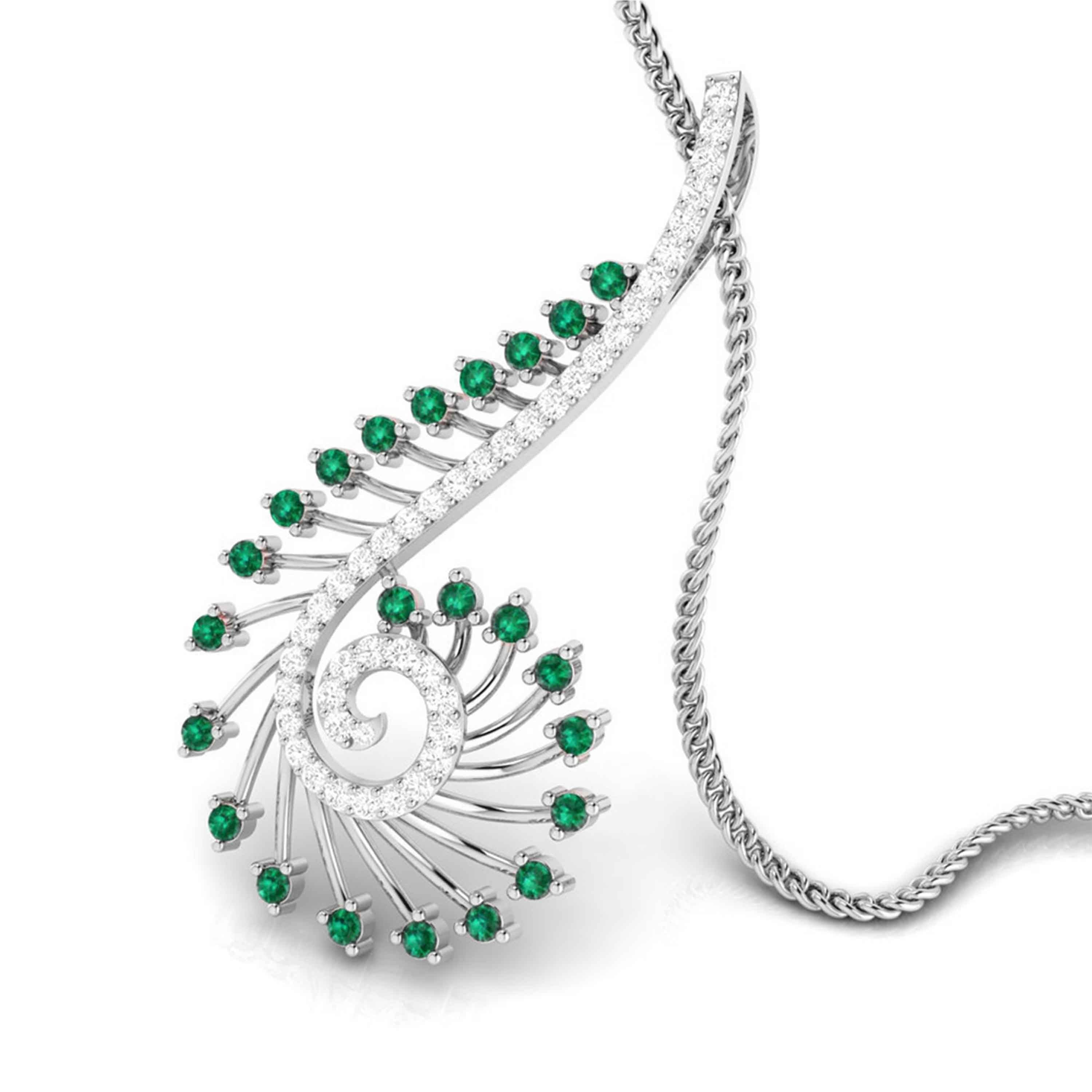 Platinum Diamond Pendant for Women JL PT P NL8585   Jewelove.US