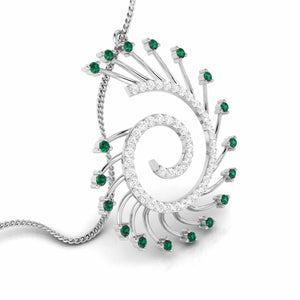 Platinum Diamond Pendant for Women JL PT P NL8589