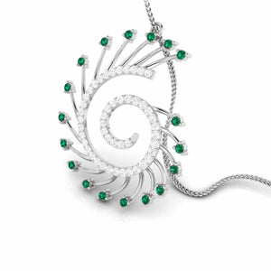 Platinum Diamond Pendant for Women JL PT P NL8589