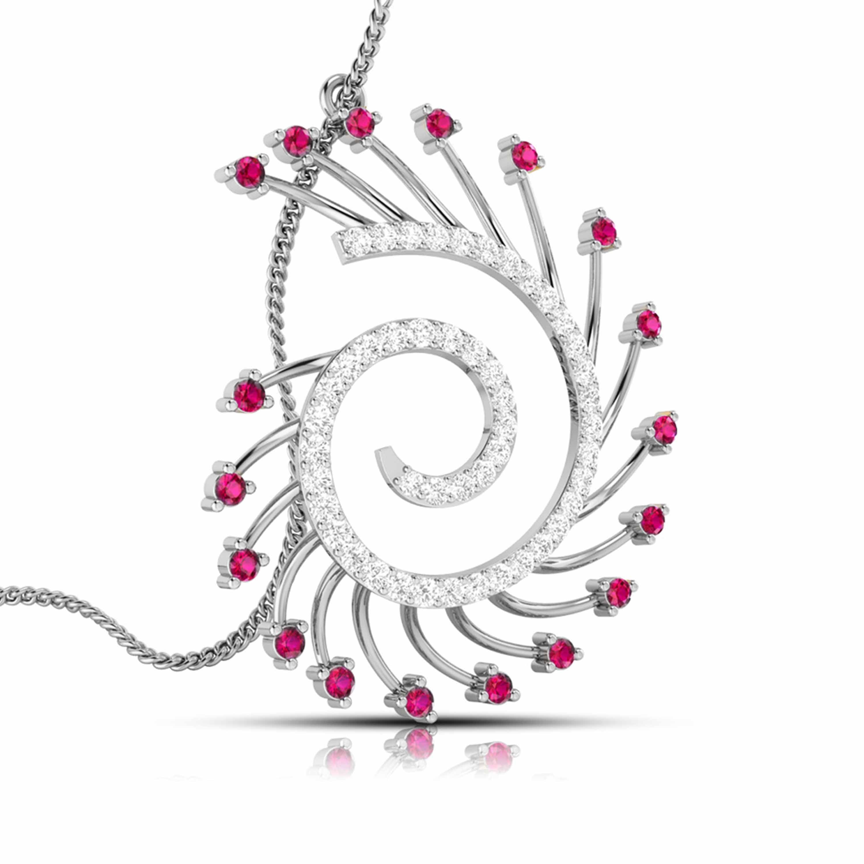 Platinum Diamond Pendant for Women JL PT P NL8589