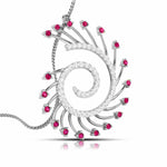 Load image into Gallery viewer, Platinum Diamond Pendant for Women JL PT P NL8589
