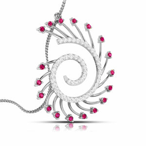 Platinum Diamond Pendant for Women JL PT P NL8589