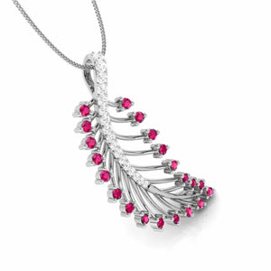 Platinum Diamond Pendant for Women JL PT P NL8587