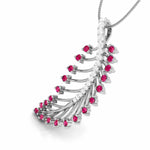Load image into Gallery viewer, Platinum Diamond Pendant for Women JL PT P NL8587
