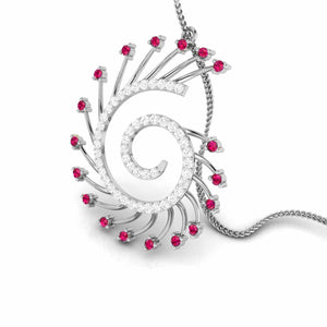 Platinum Diamond Pendant for Women JL PT P NL8589