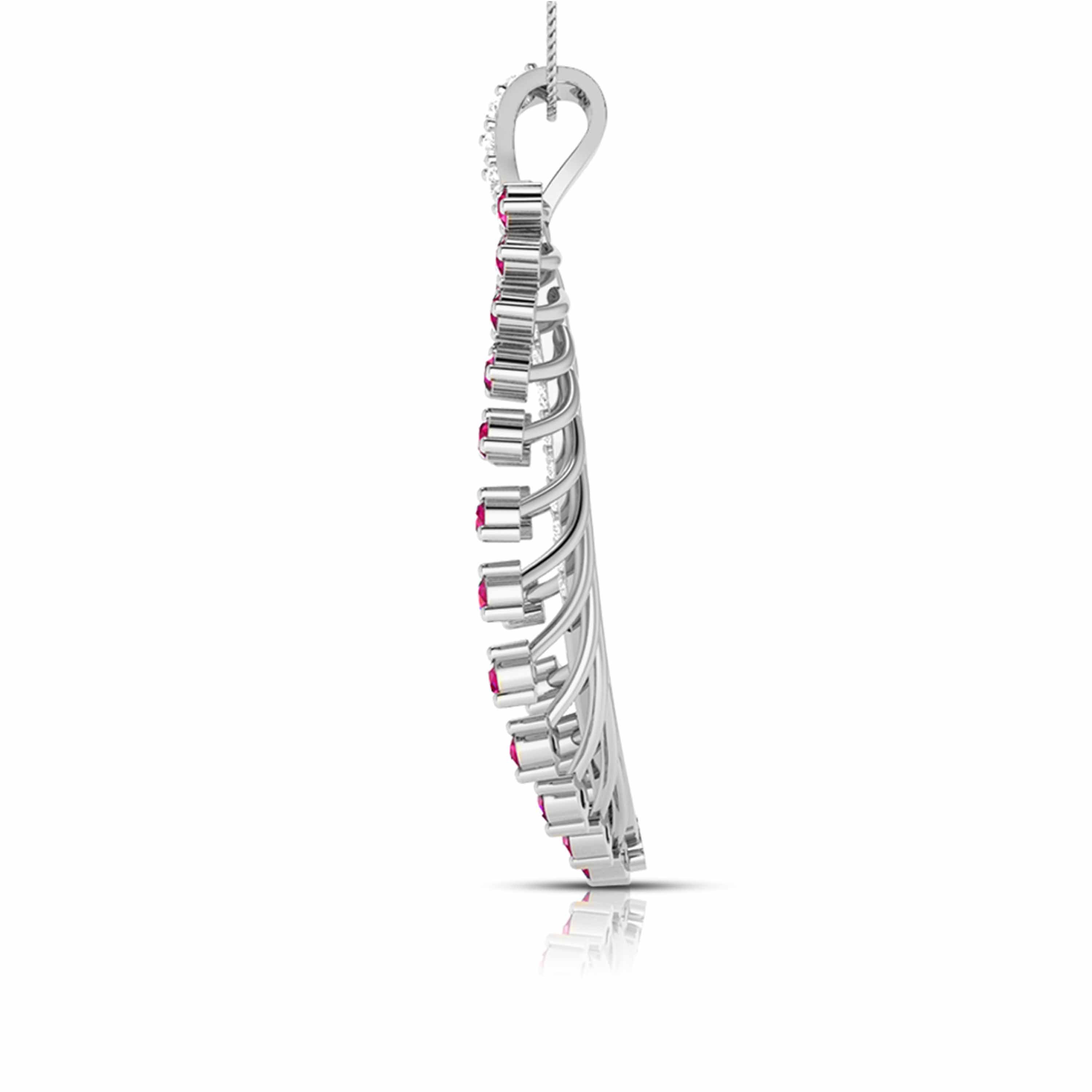 Platinum Diamond Pendant for Women JL PT P NL8587