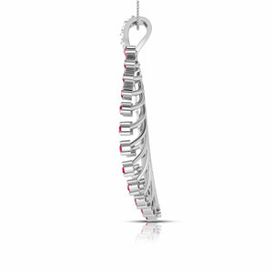Platinum Diamond Pendant for Women JL PT P NL8587