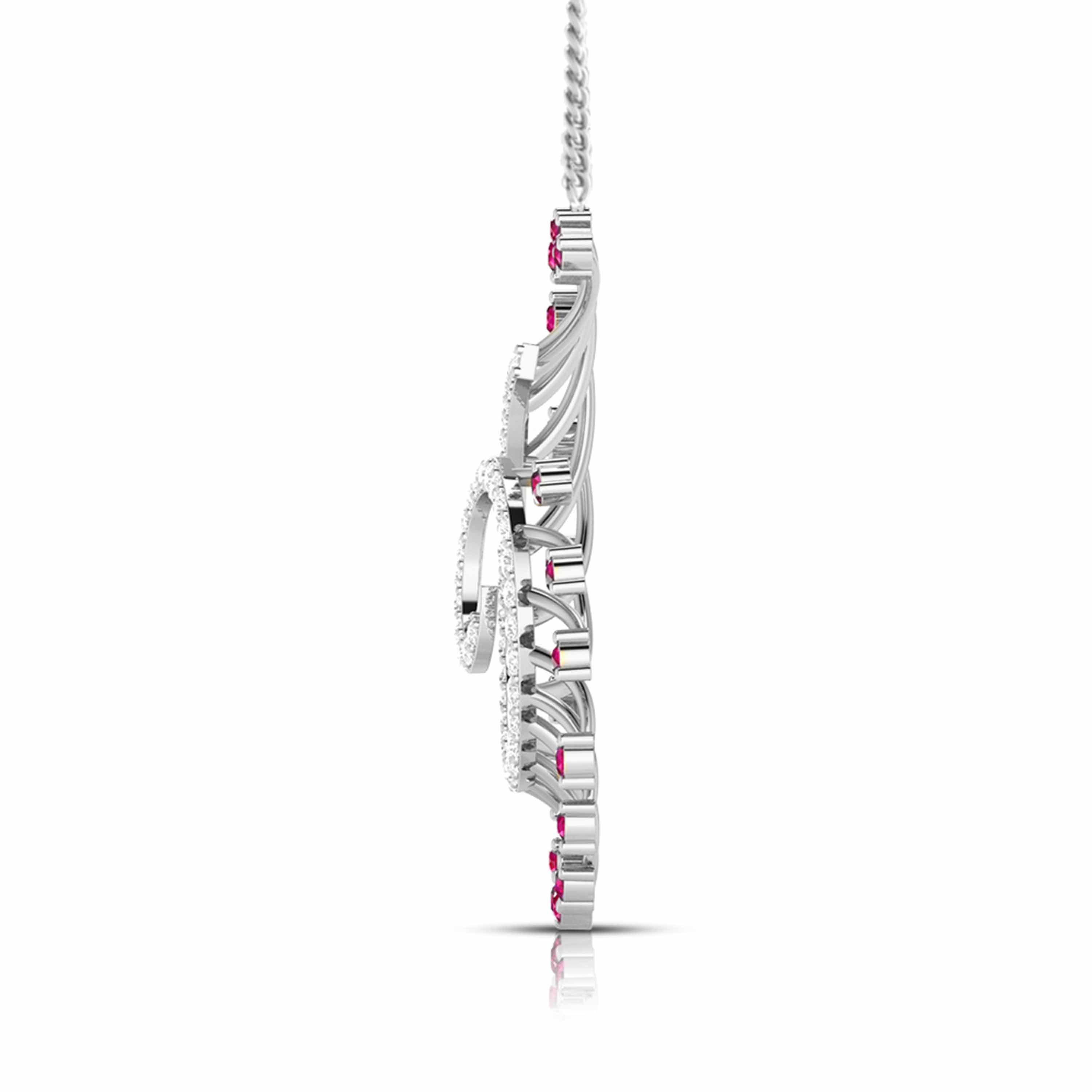 Platinum Diamond Pendant for Women JL PT P NL8589