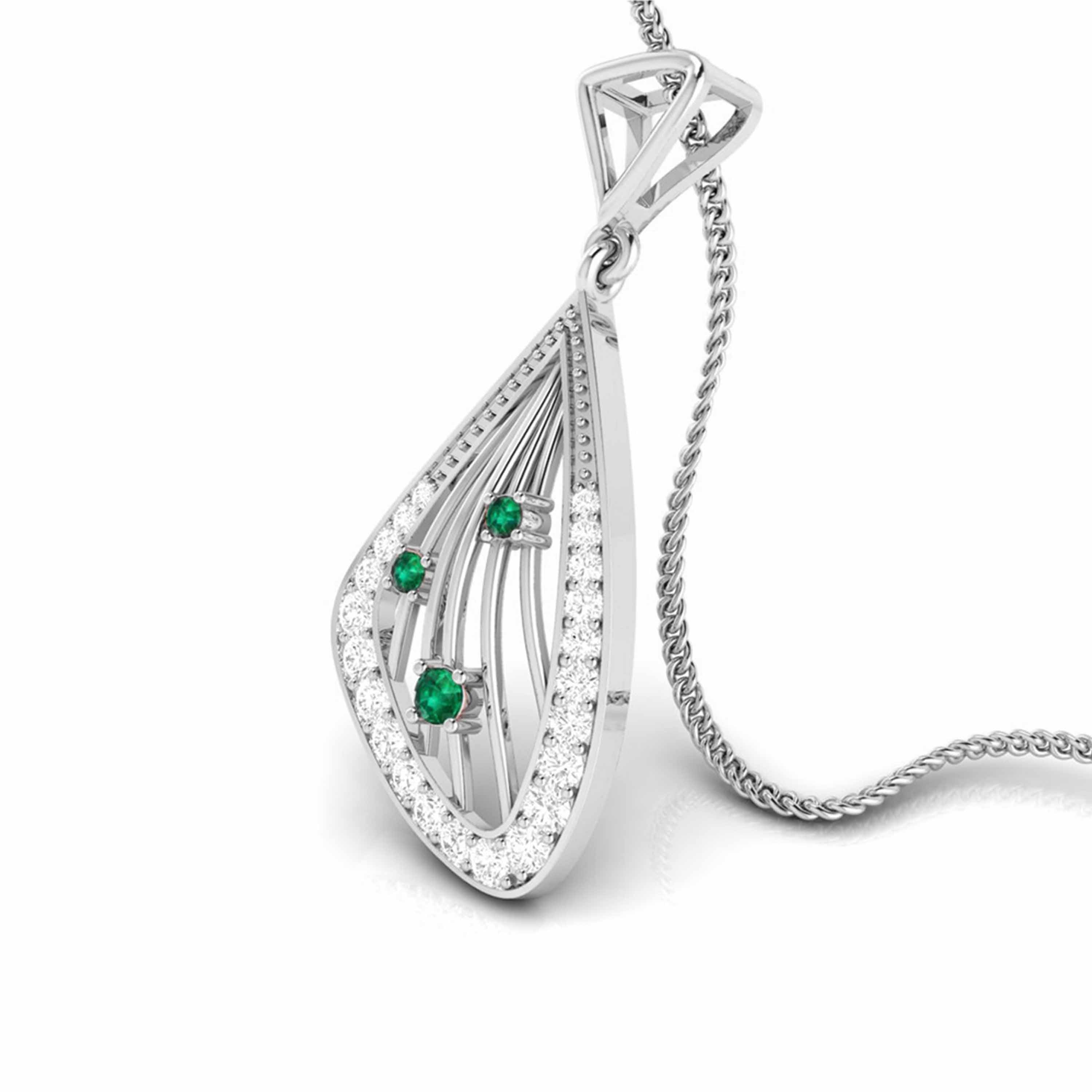 Platinum Diamond Pendant for Women JL PT P NL8592   Jewelove.US