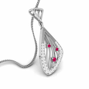 Platinum Diamond Pendant for Women JL PT P NL8592   Jewelove.US