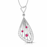 Load image into Gallery viewer, Platinum Diamond Pendant for Women JL PT P NL8592  Red Jewelove.US
