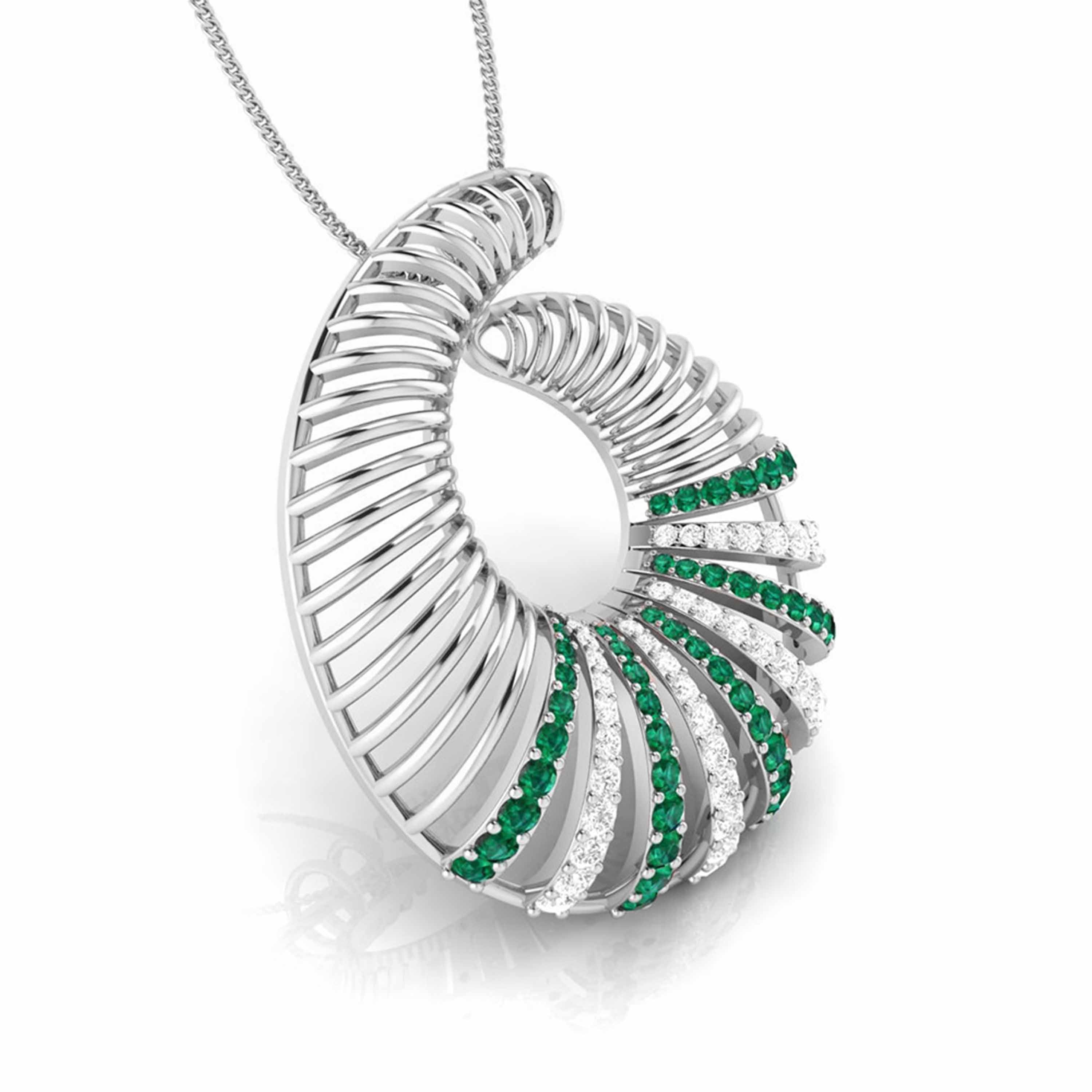 Platinum Diamond Pendant for Women JL PT P NL8598