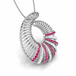 Load image into Gallery viewer, Platinum Diamond Pendant for Women JL PT P NL8598  Red Jewelove.US
