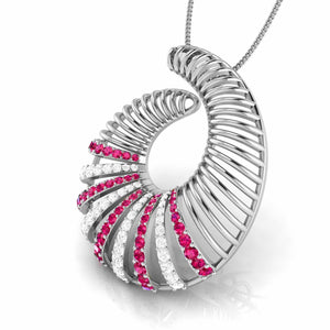 Platinum Diamond Pendant for Women JL PT P NL8598