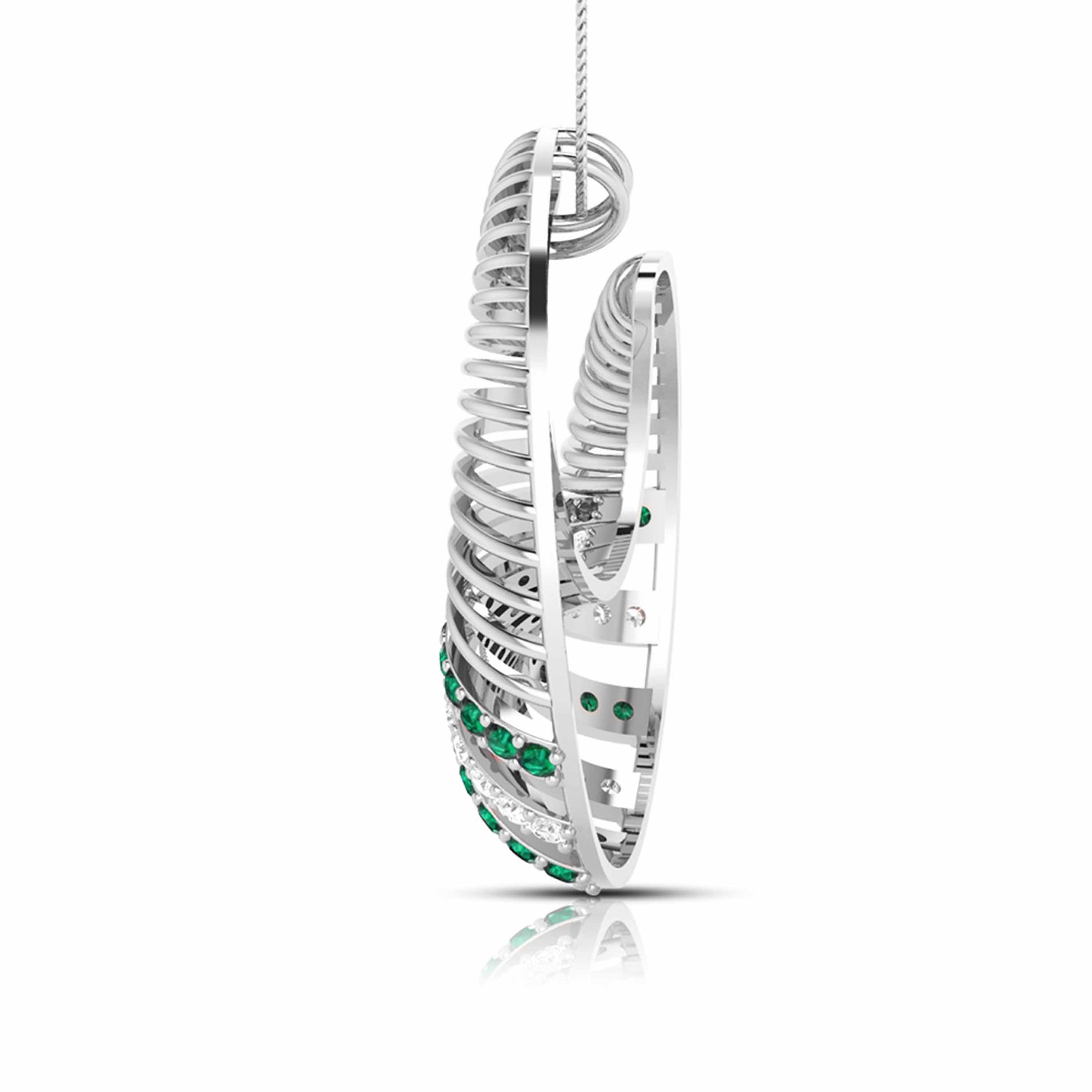 Platinum Diamond Pendant for Women JL PT P NL8598