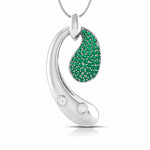 Load image into Gallery viewer, Platinum Diamond Pendant for Women JL PT P NL8600  Green Jewelove.US
