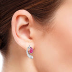 Load image into Gallery viewer, Designer Platinum Diamond Earrings for Women JL PT E NL8600
