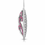 Load image into Gallery viewer, Platinum Diamond Pendant Set with Ruby JL PT PE NL8605R   Jewelove.US
