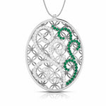 Load image into Gallery viewer, Platinum Diamond Pendant for Women JL PT P NL8605  Green Jewelove.US
