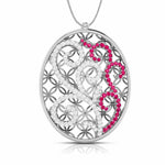 Load image into Gallery viewer, Platinum Diamond Pendant Set with Ruby JL PT PE NL8605R
