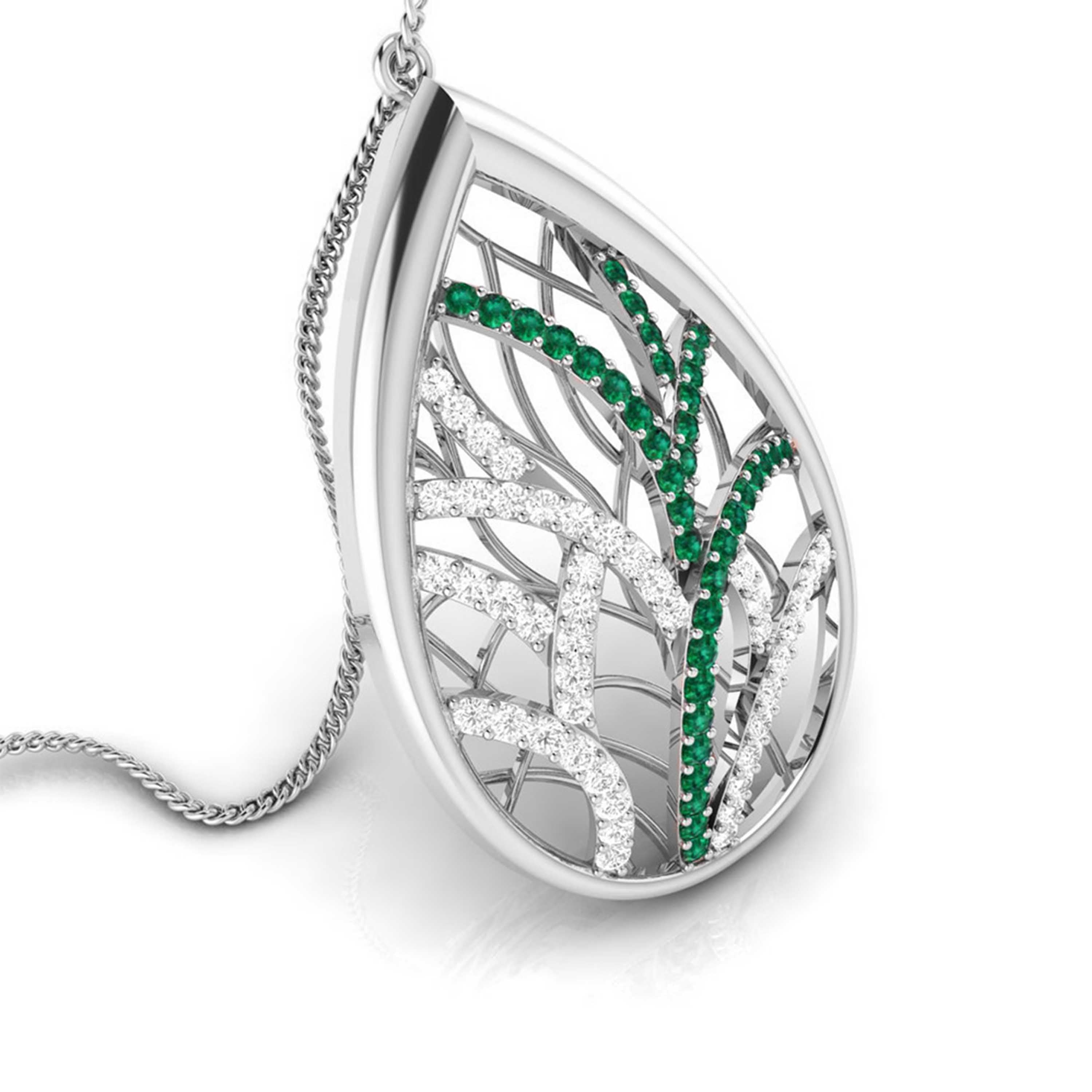 Platinum Diamond Pendant for Women JL PT P NL8606   Jewelove.US