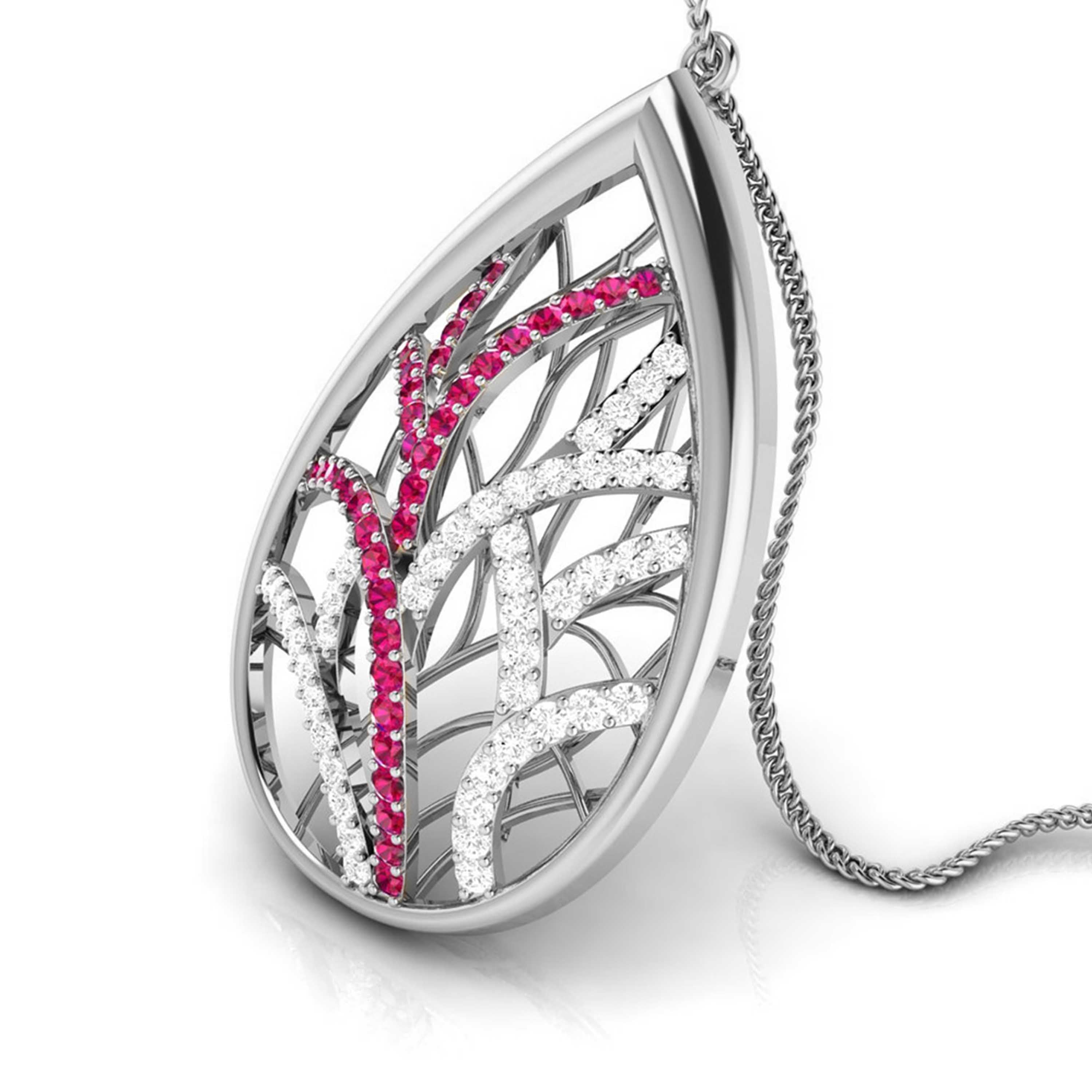 Platinum Diamond Pendant for Women JL PT P NL8606   Jewelove.US