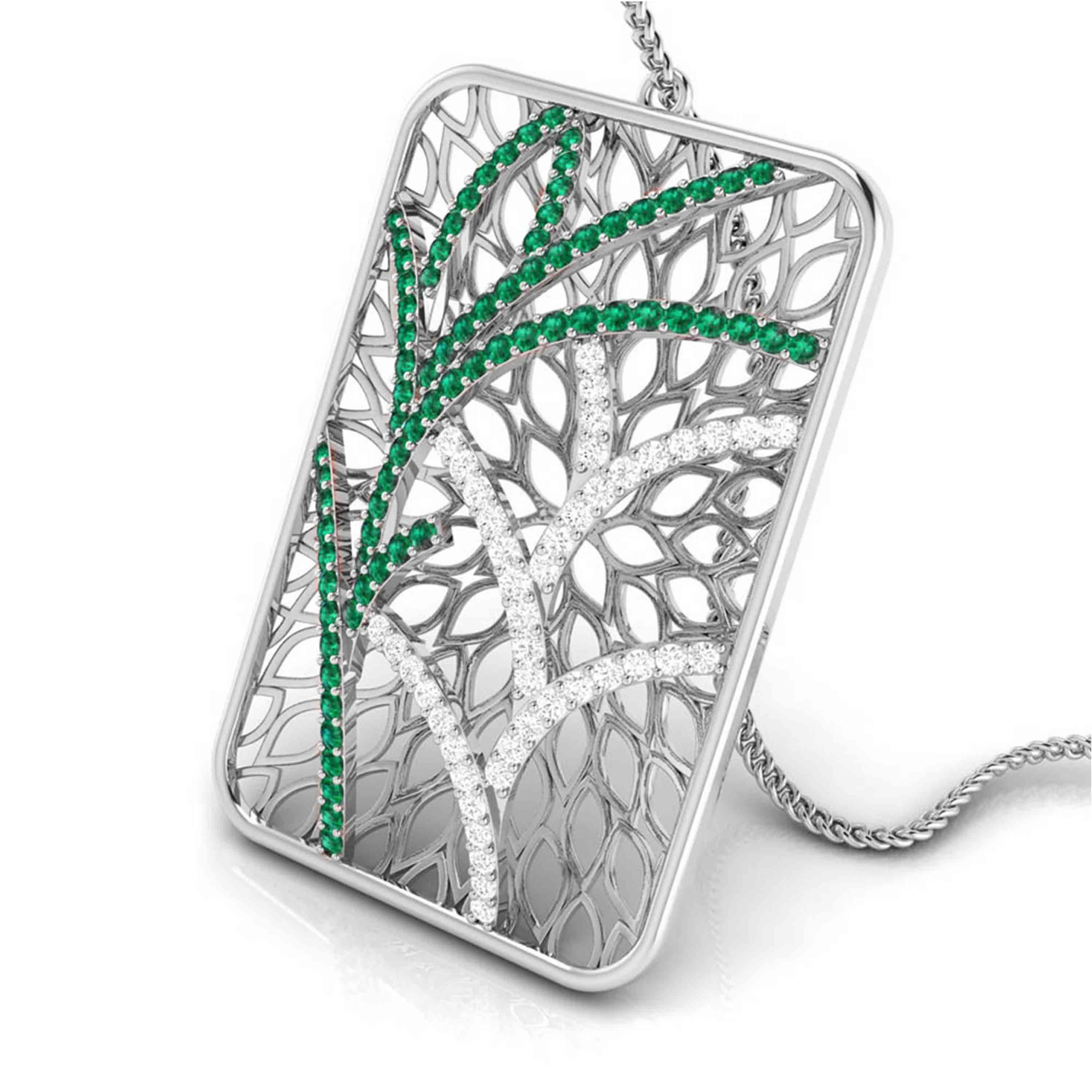 Platinum Diamond Pendant for Women JL PT P NL8607   Jewelove.US