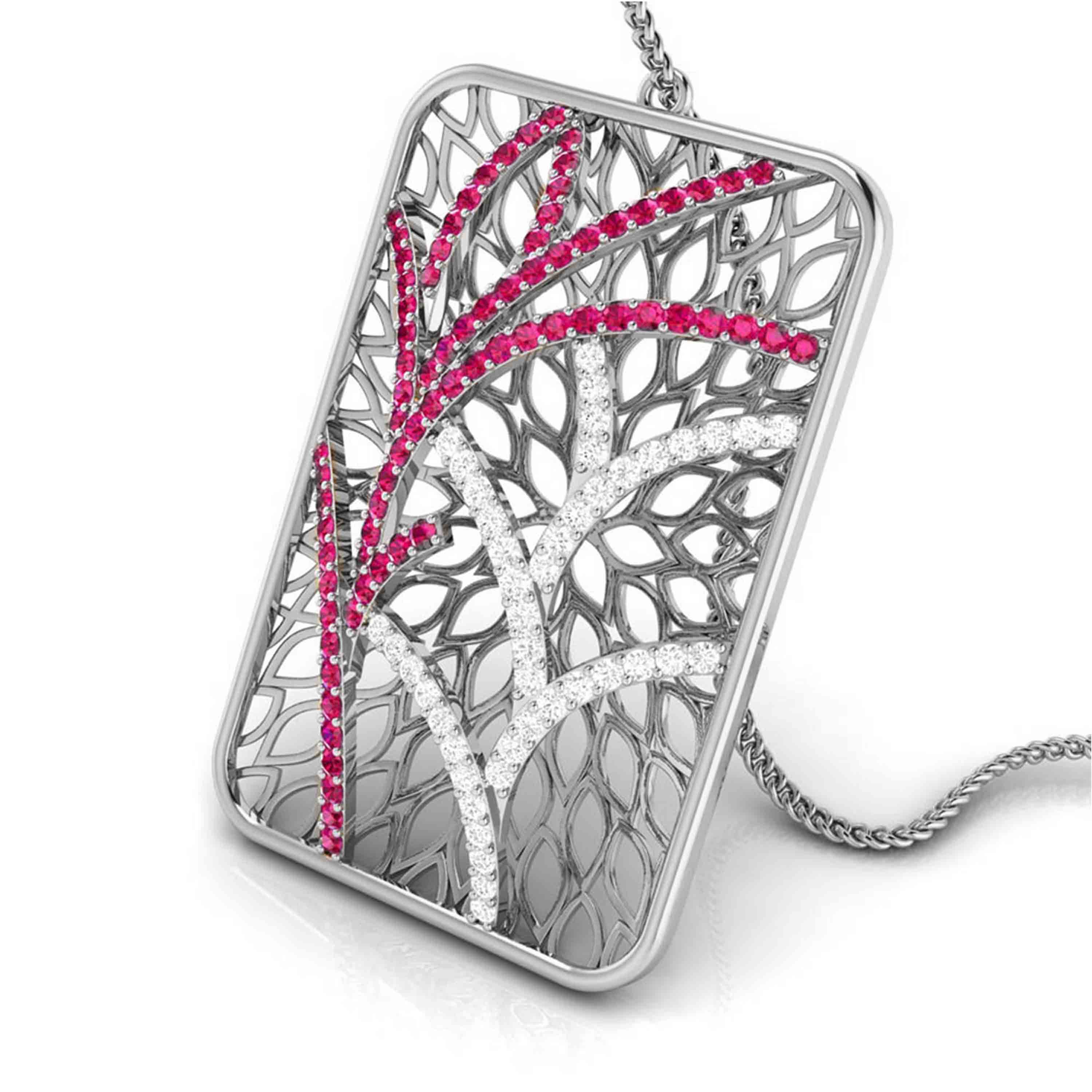 Platinum Diamond Pendant for Women JL PT P NL8607   Jewelove.US