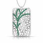 Load image into Gallery viewer, Platinum Diamond Pendant for Women JL PT P NL8607  Green Jewelove.US
