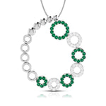 Load image into Gallery viewer, Platinum Pendant for Women JL PT P NL8632  Green Jewelove.US
