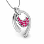 Load image into Gallery viewer, Platinum Pendant Ruby for Women JL PT P NL8636R   Jewelove.US
