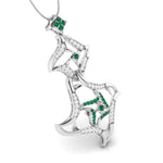 Load image into Gallery viewer, Platinum Diamond Pendant for Women JL PT P NL8644
