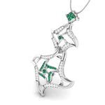Load image into Gallery viewer, Platinum Diamond Pendant for Women JL PT P NL8644

