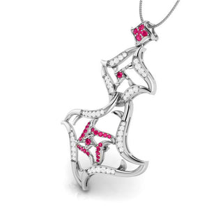 Platinum Diamond Pendant for Women JL PT P NL8644