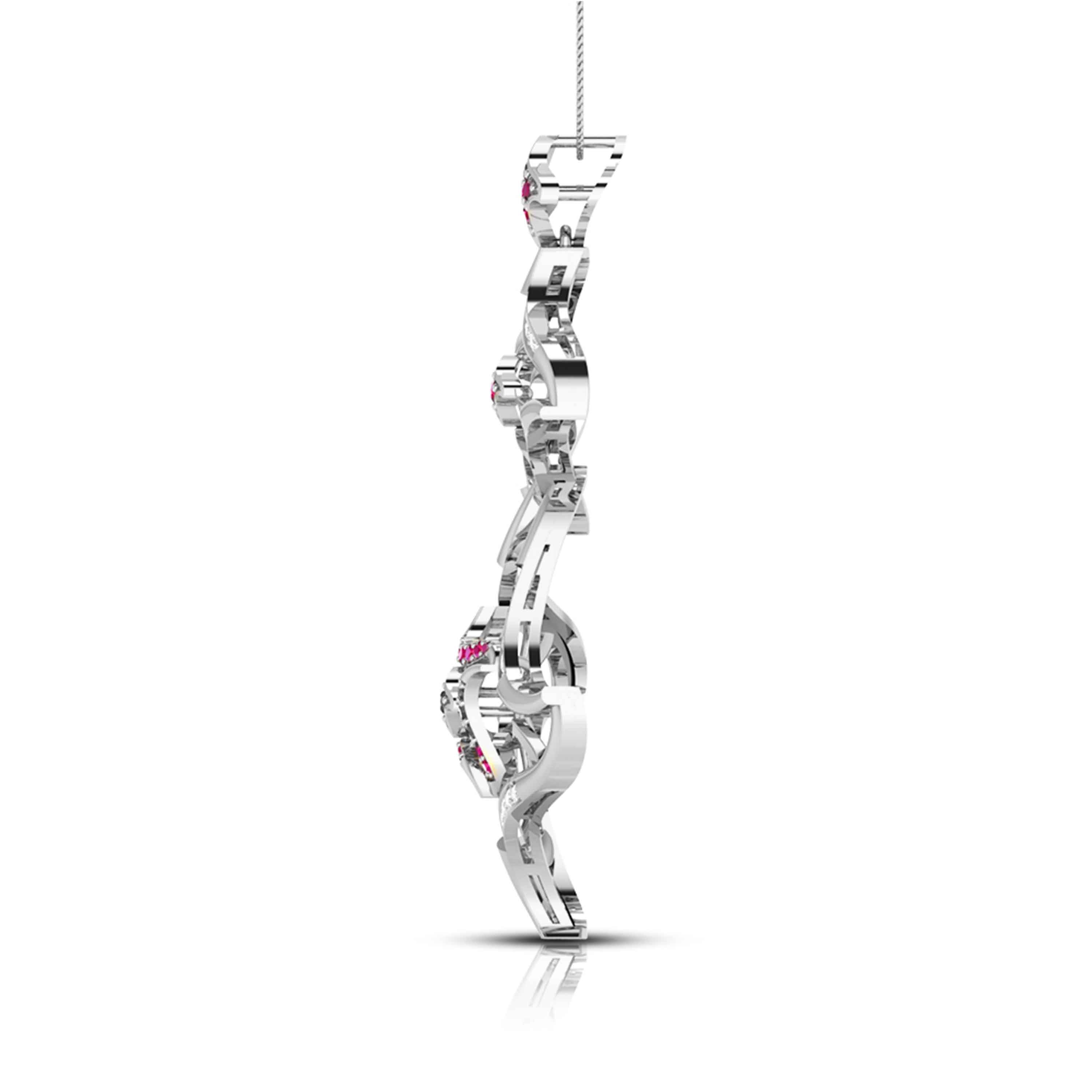 Platinum Diamond Pendant for Women JL PT P NL8644