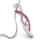 Load image into Gallery viewer, Platinum Diamond Pendant Emerald for Women JL PT P NL8655

