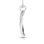 Load image into Gallery viewer, Platinum Diamond Pendant Emerald for Women JL PT P NL8655   Jewelove.US
