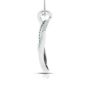 Platinum Diamond Pendant Emerald for Women JL PT P NL8655   Jewelove.US