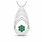 Load image into Gallery viewer, Platinum Diamond Pendant Emerald for Women JL PT P NL8657  Green Jewelove.US
