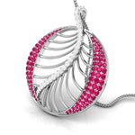 Load image into Gallery viewer, Platinum Diamond Pendant Emerald for Women JL PT P NL8661   Jewelove.US
